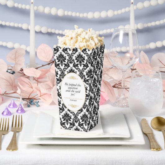 Ballotins Vintage Gold Black & White Mariage damassé (Mariage)