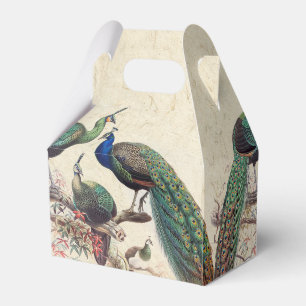 Ballotins Vintage Peacock Birds Animaux sauvages Ballotin