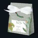 Ballotins Vintage Peacock Feather Tropical Greenery Mariage<br><div class="desc">Un design vintage d'oiseau paon avec verdure tropicale et motif damassé arrière - plan. Ce design est idéal pour toutes les saisons. Un design aquarelle élégant dans un thème contemporain. Un mariage distingué vous remercie ballotin avec des plumes de paon glorieuses et des éléments modernes. Des invitations de mariage et...</div>