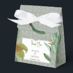 Ballotins Vintage Peacock Feather Tropical Greenery Mariage<br><div class="desc">Un design vintage d'oiseau paon avec verdure tropicale et motif damassé arrière - plan. Ce design est idéal pour toutes les saisons. Un design aquarelle élégant dans un thème contemporain. Un mariage distingué vous remercie ballotin avec des plumes de paon glorieuses et des éléments modernes. Des invitations de mariage et...</div>