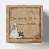 Ballotins Vintage Steampunk Mariage Mariage Favor Box (Haut)