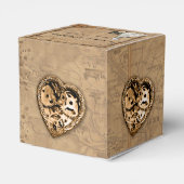 Ballotins Vintage Steampunk Mariage Mariage Favor Box (Arrière)