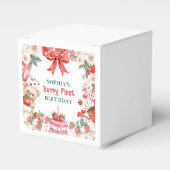 Ballotins Vintage Strawberry Berry First Birthday (Verso)