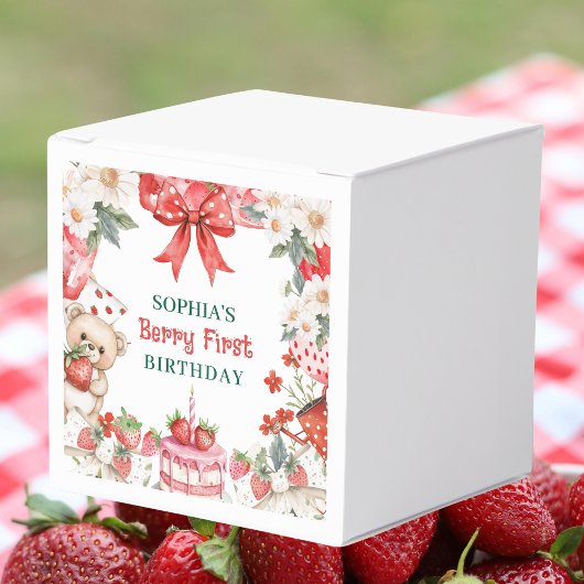 Ballotins Vintage Strawberry Berry First Birthday