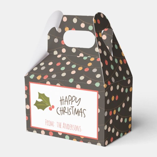 Ballotins Vintages feux de Noël rétro (Verso)