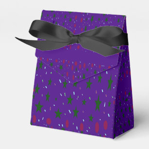 Ballotins Violet avec des motifs vert foncé joli