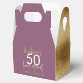 Ballotins violet et or simple élégant Ballotin moderne (Ouvert)