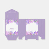 Ballotins Violet Geranium Floral Fête de Mariage  (Déplié)