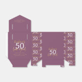 Ballotins violet noir et or simple élégant (Déplié)