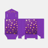 Ballotins Violet Prune Clair et Or (Déplié)