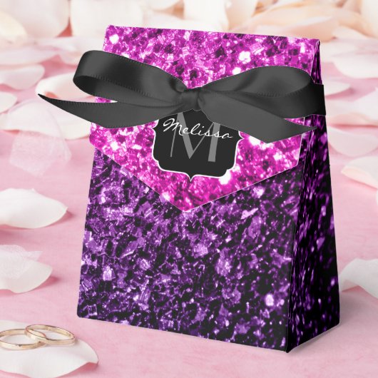 Ballotins Violet rose ombre faux parties scintillant scintil (Mariage)