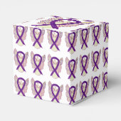 Ballotins Violet Sensibilisation Ruban Angel Party Favoriser (Arrière)