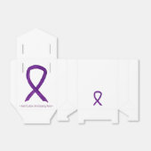 Ballotins Violet Sensibilisation Ruban Personnalisé Art Part (Déplié)