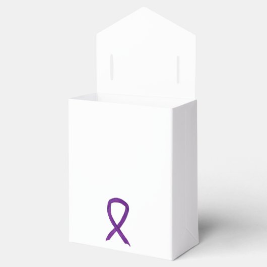 Ballotins Violet Sensibilisation Ruban Personnalisé Art Part (Ouvert)