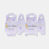 Ballotins Violet sur la Lune, Baby shower Lune étoiles (Déplié)