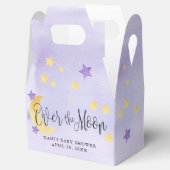 Ballotins Violet sur la Lune, Baby shower Lune étoiles (Ouvert)