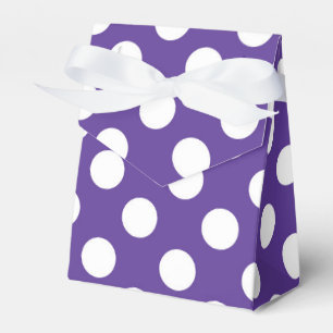 Ballotins Violet violet et Pois blancs fête d'anniversaire