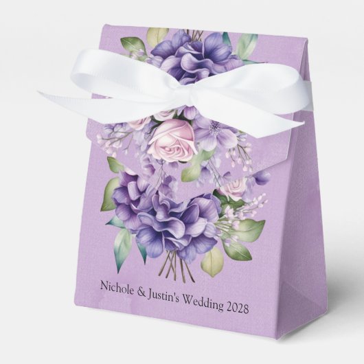 Ballotins Violet violet rose Rose Mariage (Verso)