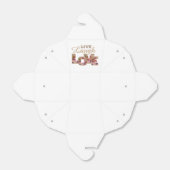 Ballotins Vis, Rire, Aimer Lettres Florales Rustiques (Déplié)