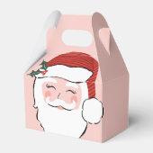 Ballotins Visage Père Noël joyeux | Ballotin de Noël rose (Arrière)