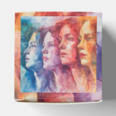 Ballotins Visages des femmes - Peinture aquarelle (Haut)