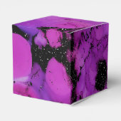 Ballotins Vivid brillant noir et pourpre éclaboussure d'encr (Arrière)