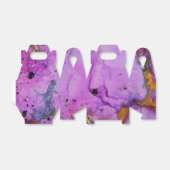 Ballotins Vivid brillant noir et pourpre éclaboussure d'encr (Déplié)