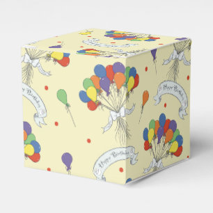 Ballotins Vœux d'anniversaire - Jaune pastel