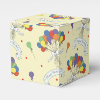 Ballotins Vœux d'anniversaire - Jaune pastel