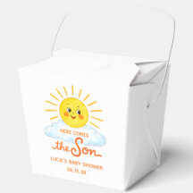 Voici venir le fils Fête de bébé au soleil dessiné