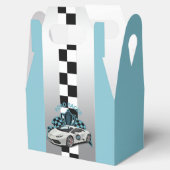 Ballotins Voiture de course vert, noir et blanc Ballotin (Ouvert)