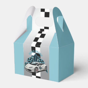 Ballotins Voiture de course vert, noir et blanc Ballotin