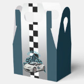Ballotins Voiture de course vert, noir et blanc Ballotin (Ouvert)