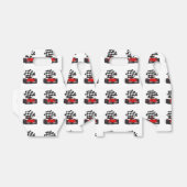 Ballotins Voiture Red Race avec drapeau À damiers (Déplié)