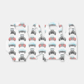 Ballotins Voitures rétro classique Motif Vintage aquarelle (Déplié)