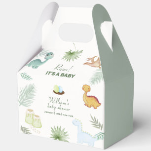 Ballotins Volcan Vert Pastel Baby Shower de Dinosaure Tropic
