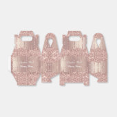 Ballotins Votre boîte de faveur Tex Rose Gold Blush Glitter  (Déplié)