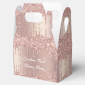 Ballotins Votre boîte de faveur Tex Rose Gold Blush Glitter  (Ouvert)