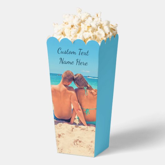 Ballotins Votre boîte de pop-corn photo avec texte personnal (Sauté)