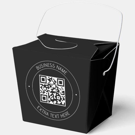 Ballotins Votre code QR & Texte modifiable | Noir & Blanc (Recto)