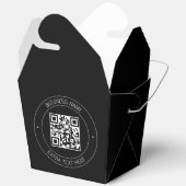 Ballotins Votre code QR & Texte modifiable | Noir & Blanc (Ouvrir)
