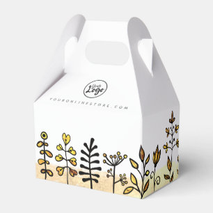 Ballotins Votre Logo Cute Gold & Black Floral Marqué
