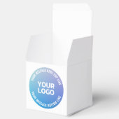 Ballotins Votre logo | Ombre dégradée bleu-violet et texte c (Ouvert)