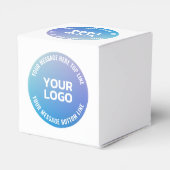 Ballotins Votre logo | Ombre dégradée bleu-violet et texte c (Arrière)