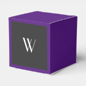 Ballotins Votre monogramme en violet royal (Arrière)