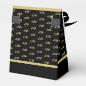Ballotins Votre numéro de décalage d'âge Motif - Noir/Or (Arrière)