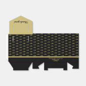 Ballotins Votre numéro de décalage d'âge Motif - Noir/Or (Déplié)