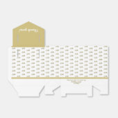 Ballotins Votre numéro de décalage d'âge Motif - Or/Blanc (Déplié)