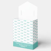 Ballotins Votre numéro de décalage d'âge Motif - Turquoise/b (Ouvert)