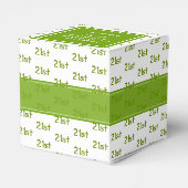 Ballotins Votre numéro de décalage d'âge Motif - Vert/blanc (Arrière)